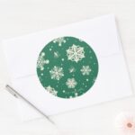 Buddy The Elf Snowflake Pattern Classic Round Sticker