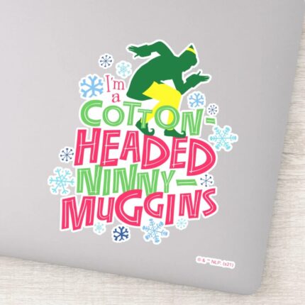 Buddy The Elf Cotton Headed Ninny Muggins Sticker