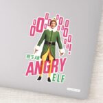 Buddy The Elf Hes An Angry Elf Sticker