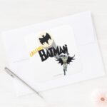Calling Batman Graphic Square Sticker