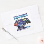 Calling All Batwheels™ Ready To Roll Square Sticker
