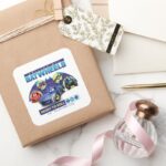 Calling All Batwheels™ Ready To Roll Square Sticker