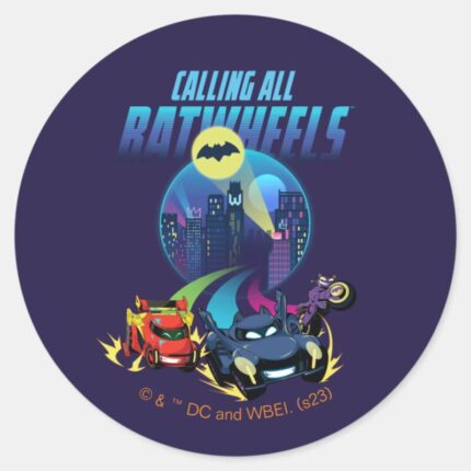 Calling All Batwheels™ Classic Round Sticker