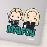 Cartoon Draco And Lucius Malfoy Character Art Sticker