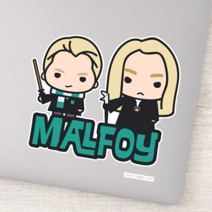 Cartoon Draco And Lucius Malfoy Character Art Sticker