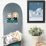 Cartoon Draco And Lucius Malfoy Character Art Sticker