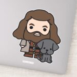 Cartoon Hagrid And Fang Character Art Sticker