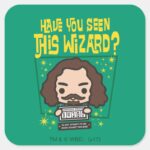 Cartoon Sirius Black Wanted Poster Graphic Square Sticker