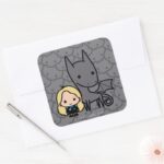 Cartoon Thestral And Luna Character Art Square Sticker