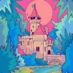 Castle By The River Spring Vibes Poster