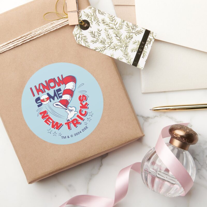 Cat In The Hat I Know Some New Tricks Classic Round Sticker