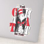 Cat In The Hat BW Text Sticker