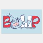 Cat In The Hat Bump Rectangular Sticker