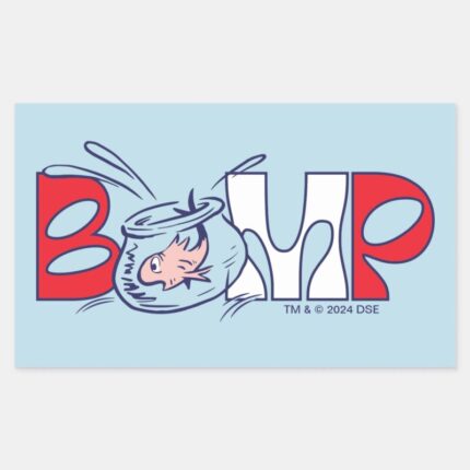 Cat In The Hat Bump Rectangular Sticker
