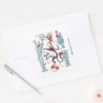 Cat In The Hat Look At Me Square Sticker