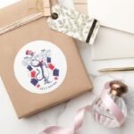 Cat In The Hat Reading Books Classic Round Sticker