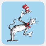 Cat In The Hat Takes A Bow Square Sticker