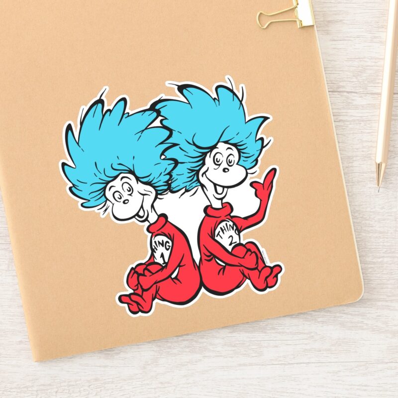 Cat In The Hat Thing One Thing Two Sticker Cat In The Hat Thing One Thing Two Sticker