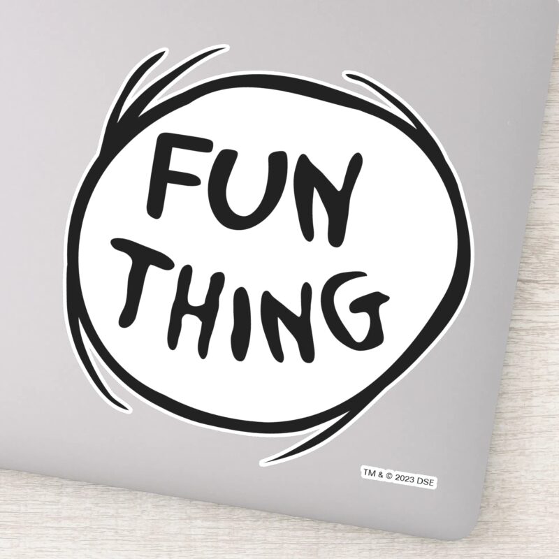 Cat In The Hat Thing One Thing Two Fun Thing Sticker Cat In The Hat Thing One Thing Two Fun Thing Sticker