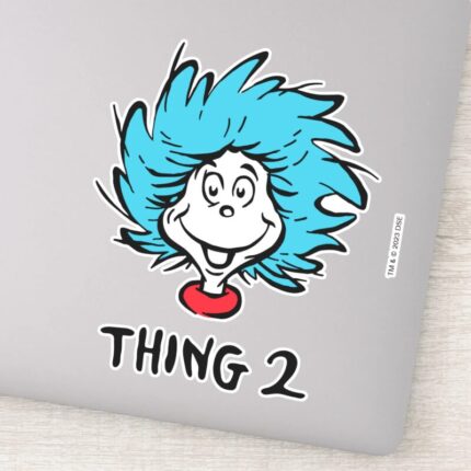 Cat In The Hat Thing Two Sticker