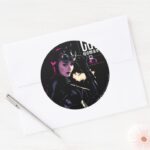 Catwoman Classic Round Sticker