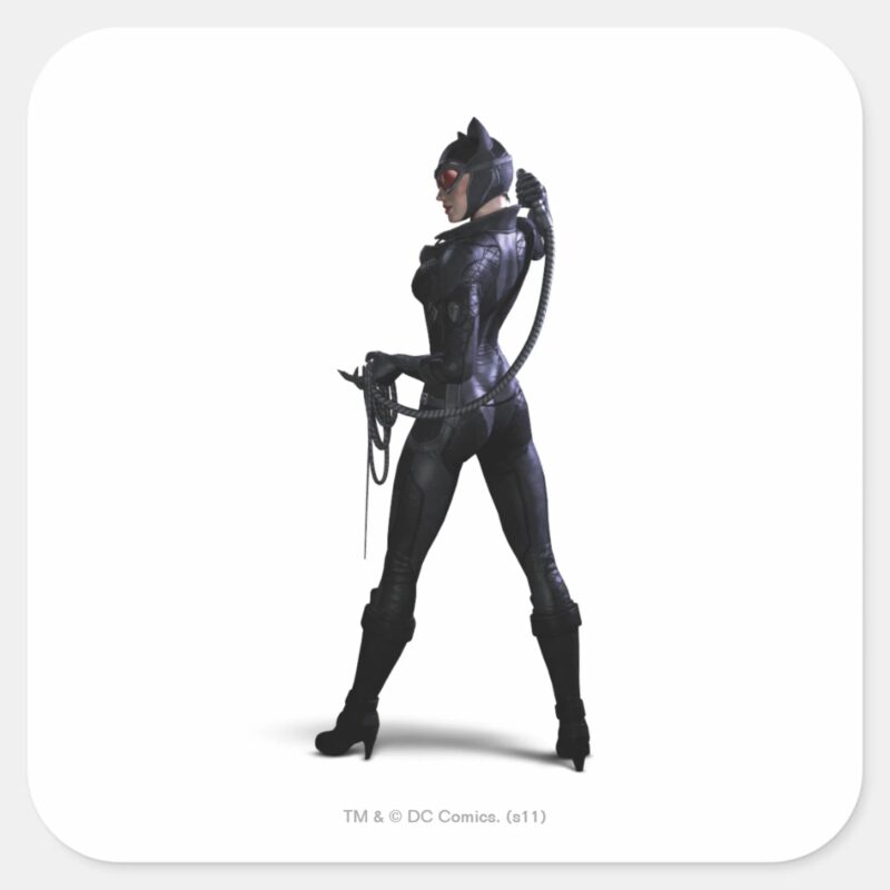 Catwoman Color Square Sticker Catwoman Color Square Sticker