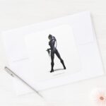 Catwoman Color Square Sticker