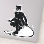 Catwoman Ink Brush Pose Sticker