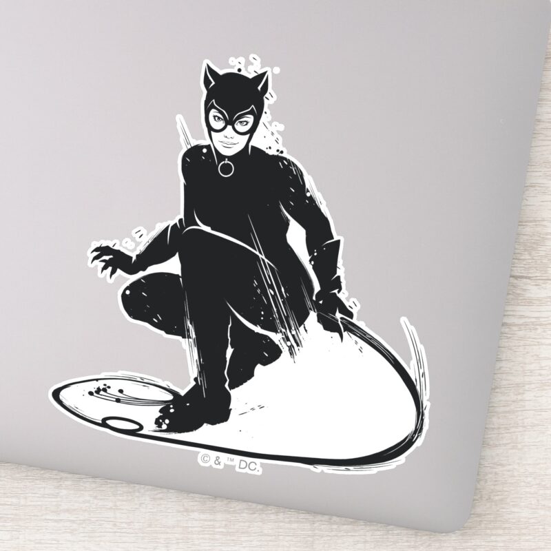 Catwoman Ink Brush Pose Sticker Catwoman Ink Brush Pose Sticker
