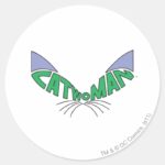 Catwoman Logo Green Classic Round Sticker