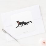 Catwoman Lurking Square Sticker