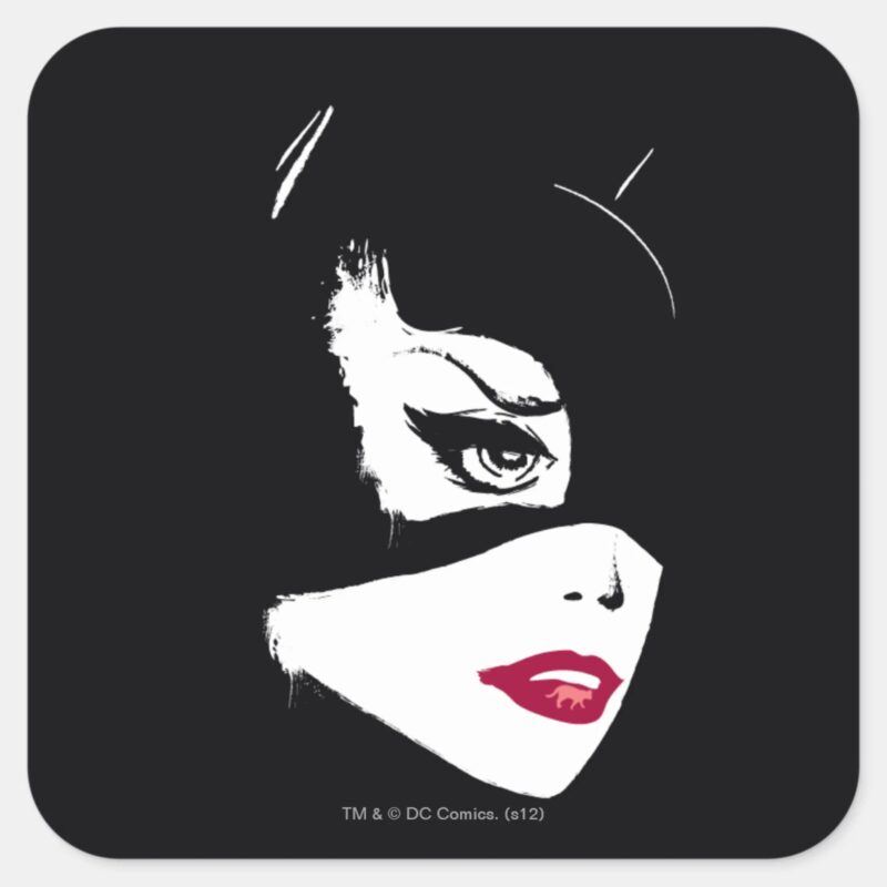 Catwoman Nine Lives Square Sticker Catwoman Nine Lives Square Sticker