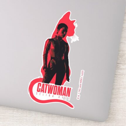 Catwoman Selina Kyle Cat Silhouette Sticker