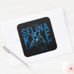Catwoman Selina Kyle Motorcycle Square Sticker