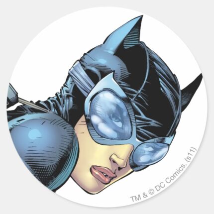 Catwoman Stare Classic Round Sticker