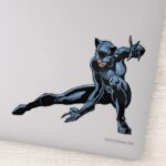Catwoman Crouches Sticker