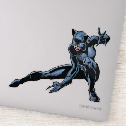 Catwoman Crouches Sticker