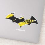 Caution Tape Batman Logo Sticker