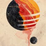 Celestial Contrast Poster