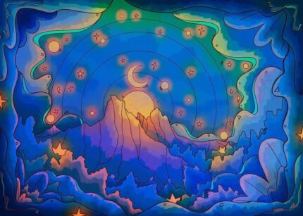 Celestial Mountain Poster