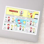 Charlie Brown Snow Globe Sticker