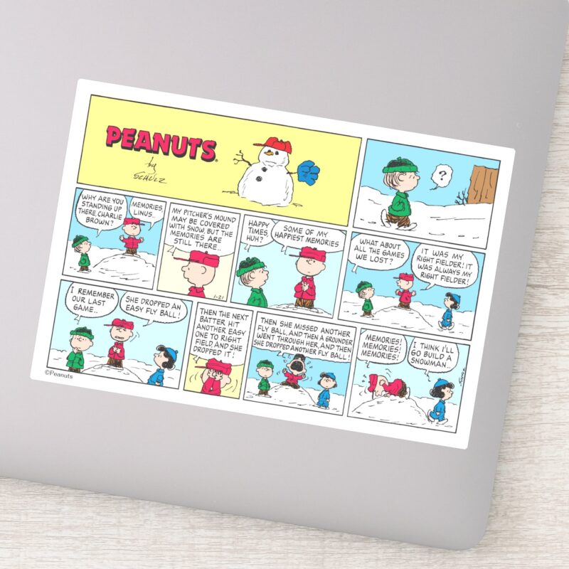 Charlie Browns Baseball Memories Sticker
