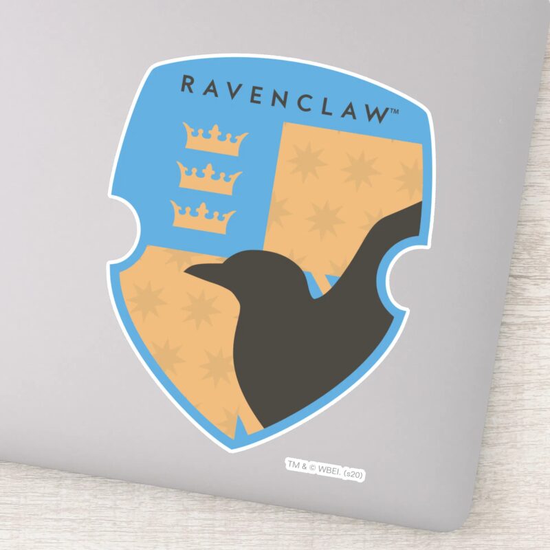Checkered RAVENCLAW™ Crowned Crest Sticker Checkered RAVENCLAW™ Crowned Crest Sticker
