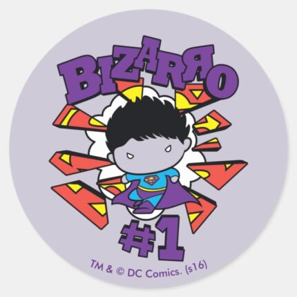 Chibi Bizarro 1 Classic Round Sticker