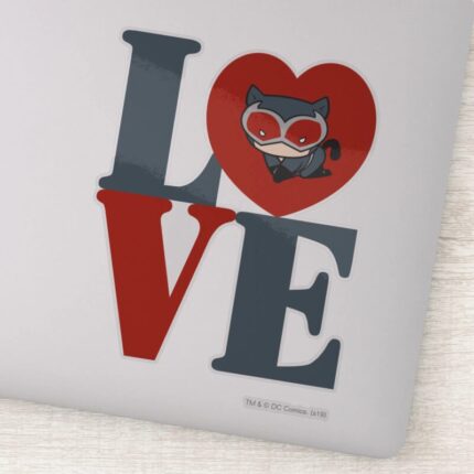Chibi Catwoman LOVE Sticker