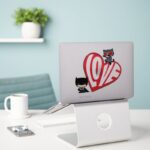 Chibi Catwoman Pounce On Batman Sticker