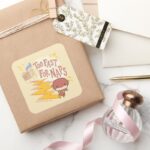 Chibi Flash Too Fast For Naps Square Sticker