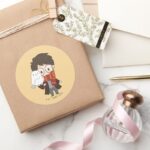 Chibi HARRY POTTER™ Hedwig Classic Round Sticker