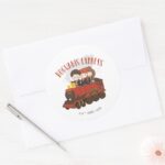 Chibi HOGWARTS EXPRESS™ Ride Classic Round Sticker