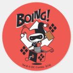 Chibi Harley Quinn In A Box With Hammer Classic Round Sticker